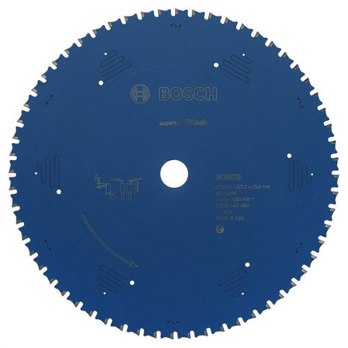 BOSCH  Disc Expert for Steel 305X25.4X60T (fara scantei)